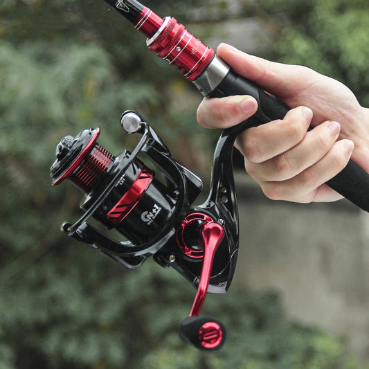 Double Crank Spinning Reel All Metal Spool Lure Fishing Wheel