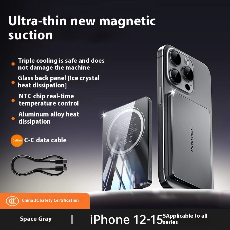 Magsafe Portable Compact Magnetic Wireless Power Bank