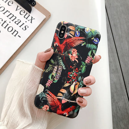 Retro flower phone case