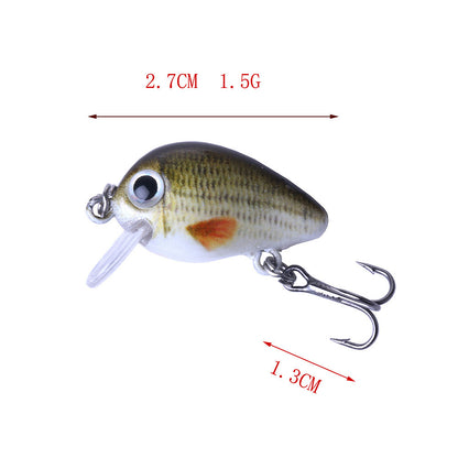 5 Color Lure Set 1.5G Mini Rock Lure Fishing Lure Box