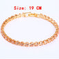 Cubic Zirconia Tennis Bracelets Iced Out Chain Crystal Bracelet Women Men Gold Bracelet Jewelry