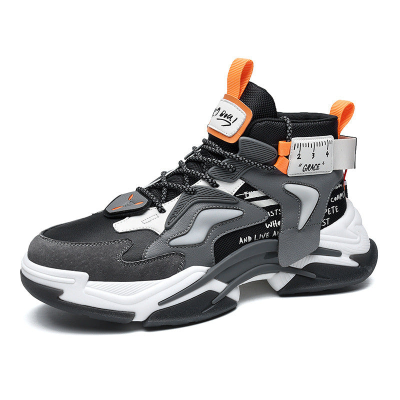 High-top American Retro Tooling Plus Velvet Boots