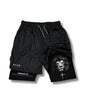 SAVD Christian Performance Shorts - Men's Gym & Sport Shorts with Pockets & Compression Liner, Bible Verse Activewear