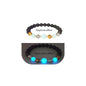 8mm Natural Volcanic Stone Bracelets for Men,Luminous Cross Bracelets,Healing Crystal Elastic Stretch Beads Bracelet,Religion Holy Communion Bracelet for Women