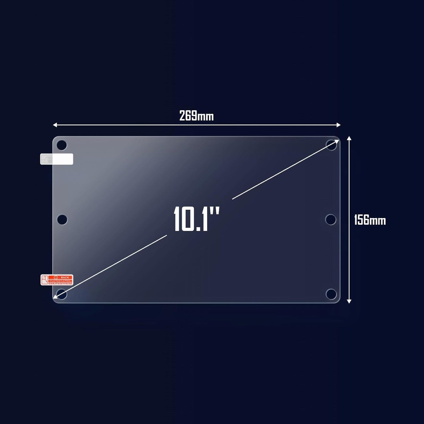 Chitu Systems 3Pcs 3D Printer Screen Protector for Saturn 3 Ultra,10.1 Inch Hole Punched Leak-Proof Screen Protector Film 269x156mm