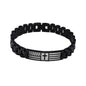 VNOX Personalized Religious Jewelry-Engraved Inspirational Christian Faith Bible Verse Quote Wristbands Elegant Link Bracelet Encouragement Gift,Cassic Watch Band Strap Design