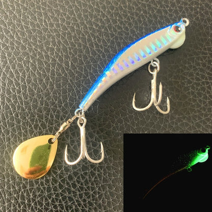 Luminous iron plate lead fish throwing lure lure