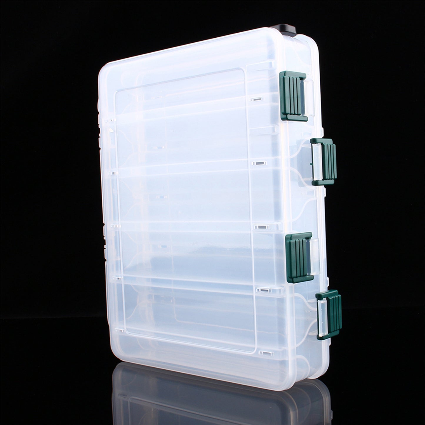 12 Compartments Fishing Case Lure Box Tackle Two Sided Storage Plastic Large