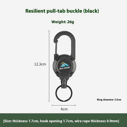 Outdoor Camping Tactical Easy Pull Retractable Buckle