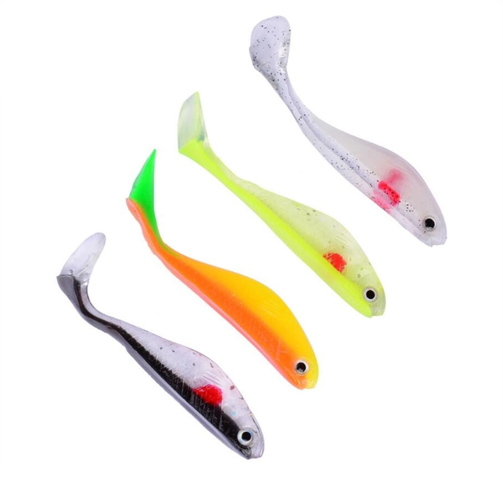 5 packs silicone small fish capuchin fake bait