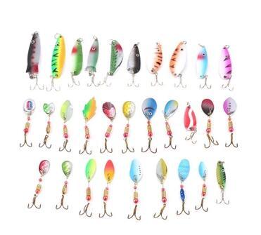 30 Fiskedrag 3-7g Spinnare & Skeddrag