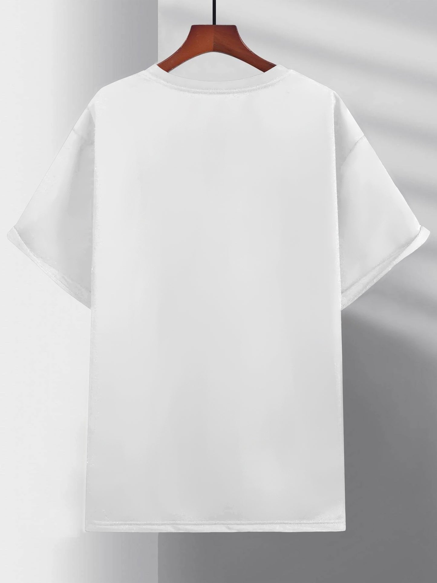 Large Men's Casual Fashion Sports T-shirt, Faith Pattern Round Neck Comfortable T-shirt Summer Clothing