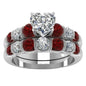 Statement Fashion Set Ring With Heart Shaped Diamonds