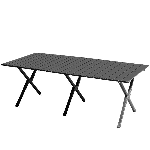 116X60X42cm Black Camping Roll Table