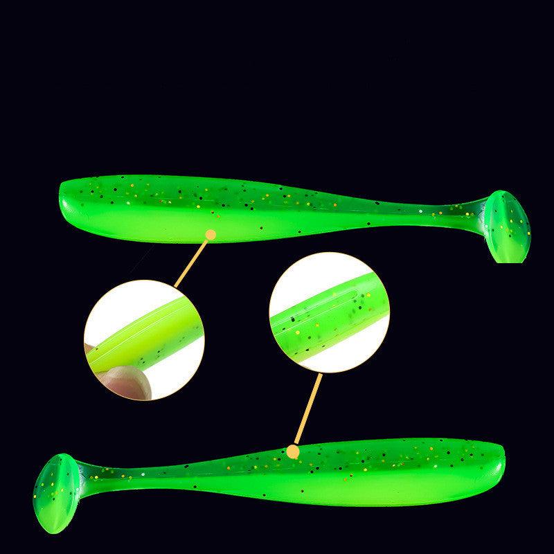 Double Color Soft T Tail Road 7cm Artificial Lure