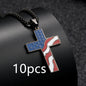 Flag Cross Necklace
