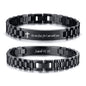VNOX Personalized Religious Jewelry-Engraved Inspirational Christian Faith Bible Verse Quote Wristbands Elegant Link Bracelet Encouragement Gift,Cassic Watch Band Strap Design