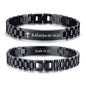 VNOX Personalized Religious Jewelry-Engraved Inspirational Christian Faith Bible Verse Quote Wristbands Elegant Link Bracelet Encouragement Gift,Cassic Watch Band Strap Design