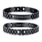 VNOX Personalized Religious Jewelry-Engraved Inspirational Christian Faith Bible Verse Quote Wristbands Elegant Link Bracelet Encouragement Gift,Cassic Watch Band Strap Design