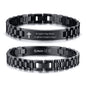 VNOX Personalized Religious Jewelry-Engraved Inspirational Christian Faith Bible Verse Quote Wristbands Elegant Link Bracelet Encouragement Gift,Cassic Watch Band Strap Design