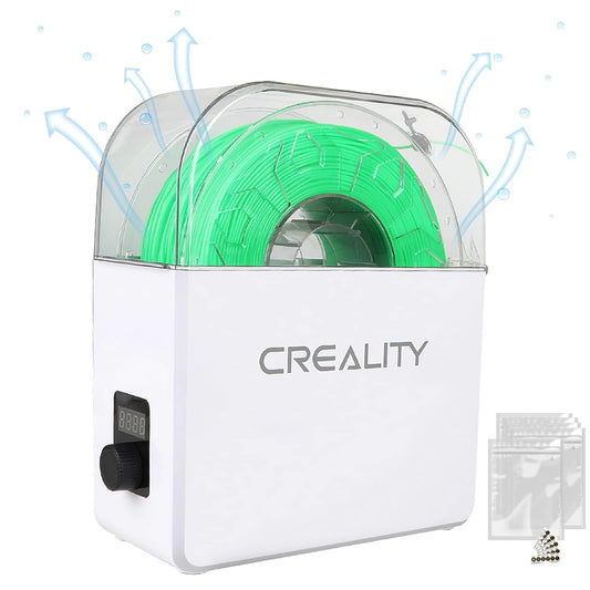 3D Printer Filament Dry Box, Storage Box Keeping Filaments Dry During 3D Printing for 1kg Diameter 1.75/2.85/3.0mm PLA,PETG,ABS,TPU with Zipper Bags Humidity Card (US Plug)