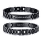 VNOX Personalized Religious Jewelry-Engraved Inspirational Christian Faith Bible Verse Quote Wristbands Elegant Link Bracelet Encouragement Gift,Cassic Watch Band Strap Design