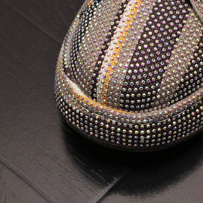 Men's Low Top Fashionable Rhinestone Casual Shoes