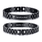 VNOX Personalized Religious Jewelry-Engraved Inspirational Christian Faith Bible Verse Quote Wristbands Elegant Link Bracelet Encouragement Gift,Cassic Watch Band Strap Design