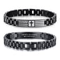 VNOX Personalized Religious Jewelry-Engraved Inspirational Christian Faith Bible Verse Quote Wristbands Elegant Link Bracelet Encouragement Gift,Cassic Watch Band Strap Design