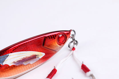 Laser Luminous Double Hook Slow Shake Iron Plate Bait Lead Fish