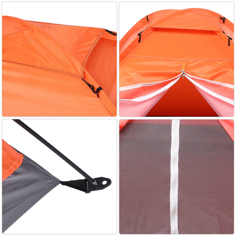 Outdoor Double Person Single Layer Tent for Camping Climbing Fishing Beach