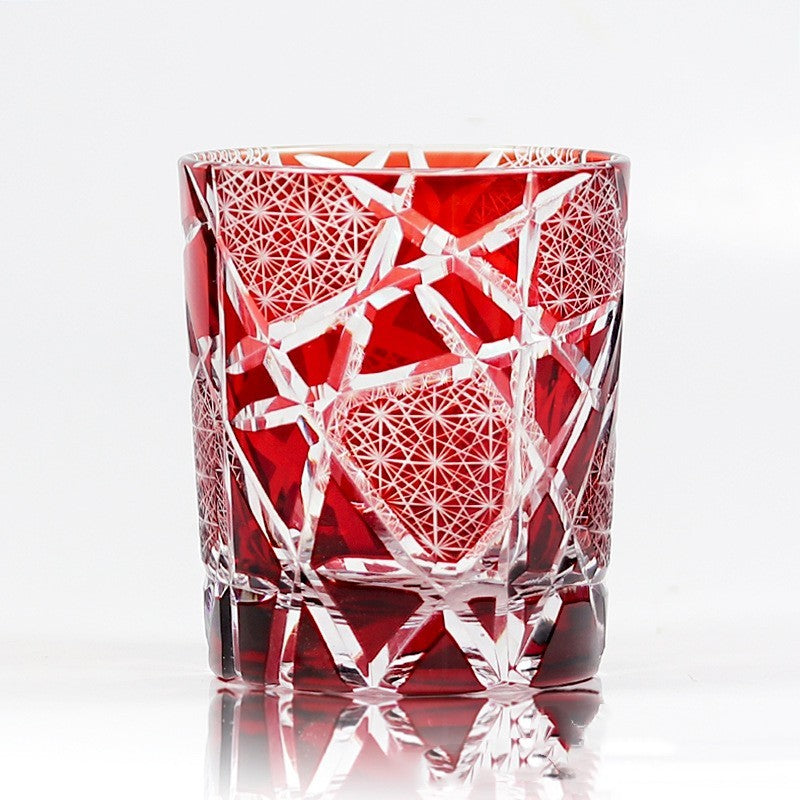 Carved Lead-free Crystal Glass Whisky Tumbler