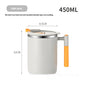 New Double-layer Stainless Steel Liner Mug With Lid Anti-scald Cup Office Tumbler