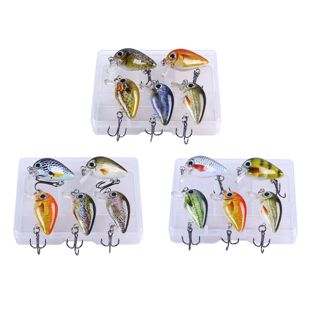 5 Color Lure Set 1.5G Mini Rock Lure Fishing Lure Box