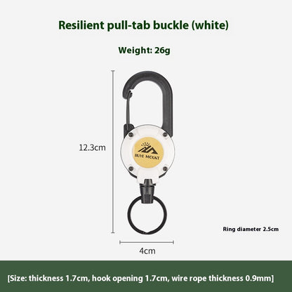 Outdoor Camping Tactical Easy Pull Retractable Buckle