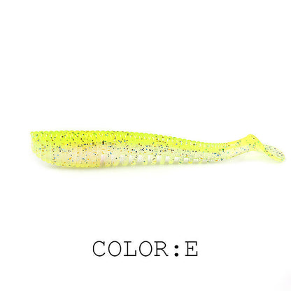 Freshwater Lure Soft Bait T Tail Lead Hook