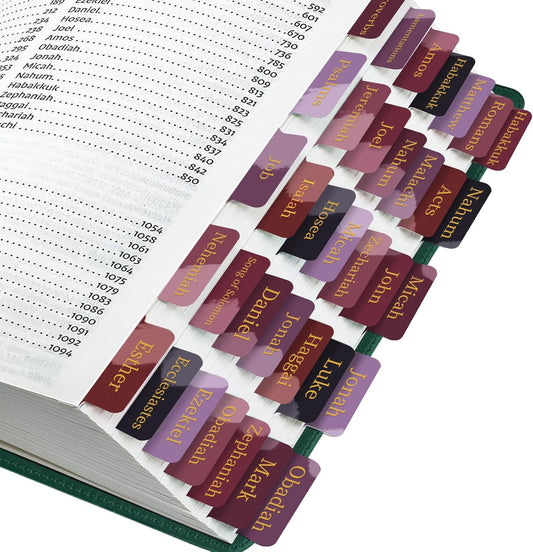 Bible Tabs, Laminated Bible Tabs for Women & Men, 75 Tabs, Bible Tabs for Study