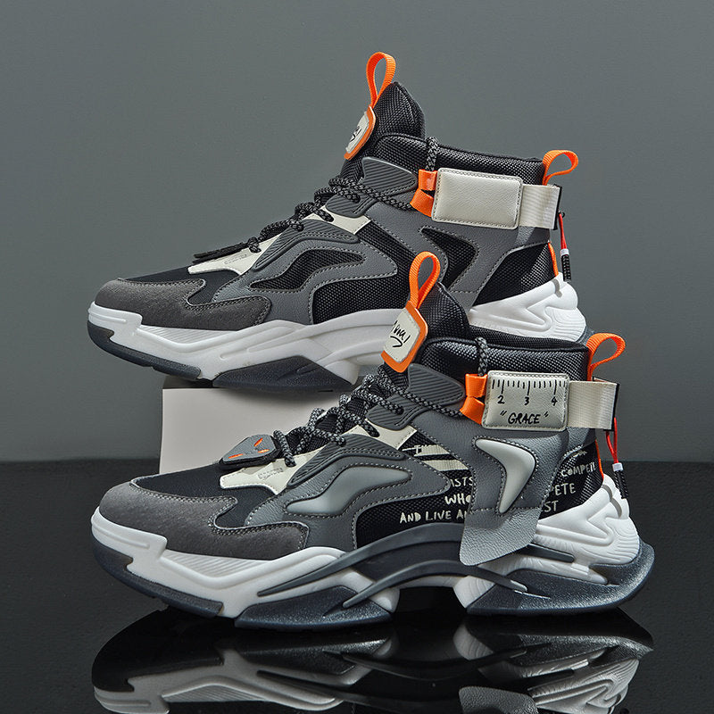 High-top American Retro Tooling Plus Velvet Boots