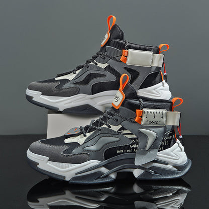 High-top American Retro Tooling Plus Velvet Boots