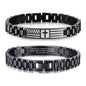 VNOX Personalized Religious Jewelry-Engraved Inspirational Christian Faith Bible Verse Quote Wristbands Elegant Link Bracelet Encouragement Gift,Cassic Watch Band Strap Design