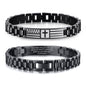 VNOX Personalized Religious Jewelry-Engraved Inspirational Christian Faith Bible Verse Quote Wristbands Elegant Link Bracelet Encouragement Gift,Cassic Watch Band Strap Design