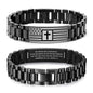 VNOX Personalized Religious Jewelry-Engraved Inspirational Christian Faith Bible Verse Quote Wristbands Elegant Link Bracelet Encouragement Gift,Cassic Watch Band Strap Design