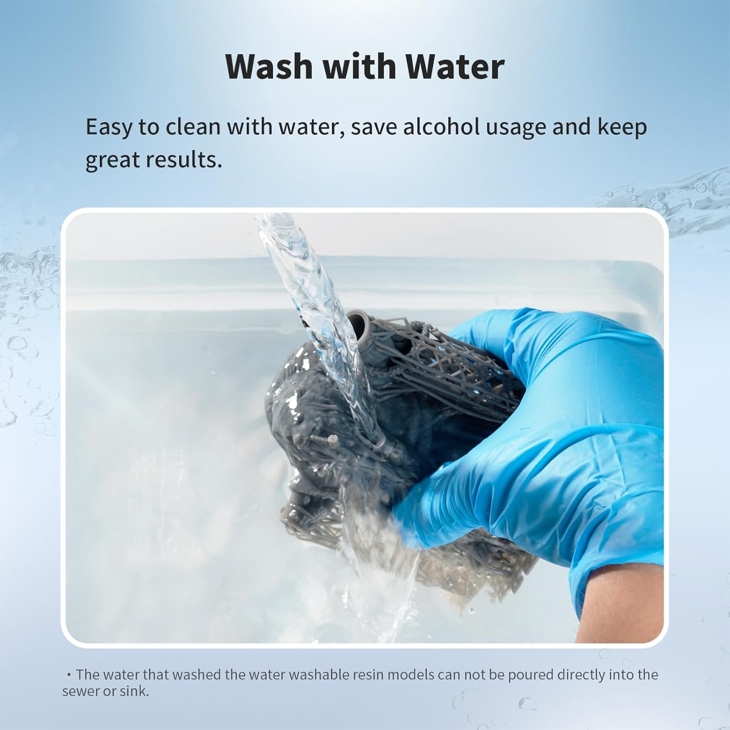 Chitu Systems Water Washable Resin 1KG,Faster Post-Processing, 405nm Standard Photopolymer Resin for 8K/10K/12K/LCD/DLP/SLA 3D Printers,Near-Expiry Resin - Limited Stock (Slate Grey, 1000g)