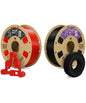 OVERTURE 3D Printer Filament 2kg, PETG Filament and PLA Filament Fit Most FDM 3D Printers, 1kg per Spool, Pack of 2, PETG Red+TPU Black
