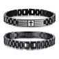 VNOX Personalized Religious Jewelry-Engraved Inspirational Christian Faith Bible Verse Quote Wristbands Elegant Link Bracelet Encouragement Gift,Cassic Watch Band Strap Design