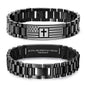 VNOX Personalized Religious Jewelry-Engraved Inspirational Christian Faith Bible Verse Quote Wristbands Elegant Link Bracelet Encouragement Gift,Cassic Watch Band Strap Design