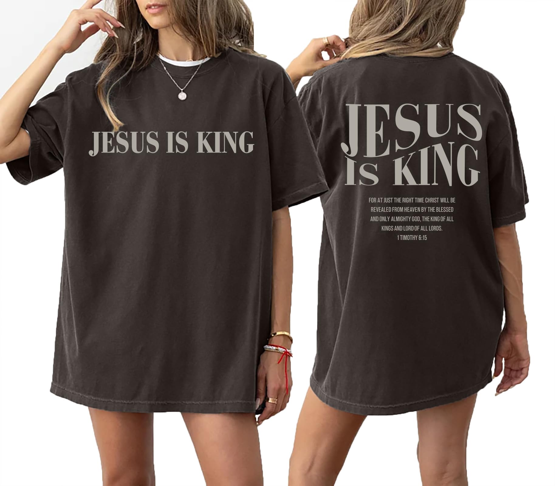 Oversized Tshirts for Women Christian Shirts Faith Over Fear Shirt Short Sleeve Jesus Tees Loose Casual Religious Tops