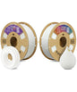 OVERTURE 3D Printer Filament 2kg, TPU Filament and PLA Filament Fit Most FDM 3D Printers, 1kg per Spool, Pack of 2,TPU White+PLA White