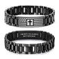 VNOX Personalized Religious Jewelry-Engraved Inspirational Christian Faith Bible Verse Quote Wristbands Elegant Link Bracelet Encouragement Gift,Cassic Watch Band Strap Design