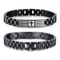 VNOX Personalized Religious Jewelry-Engraved Inspirational Christian Faith Bible Verse Quote Wristbands Elegant Link Bracelet Encouragement Gift,Cassic Watch Band Strap Design